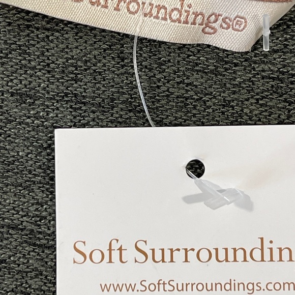 Soft Surroundings Soft Knit Duster Cardigan Green Size Medium - Picture 9 of 9